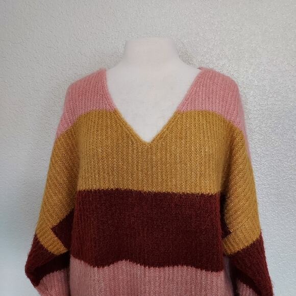 Vero Moda Colorful V-Neck Knit Sweater Size S - Picture 3 of 11